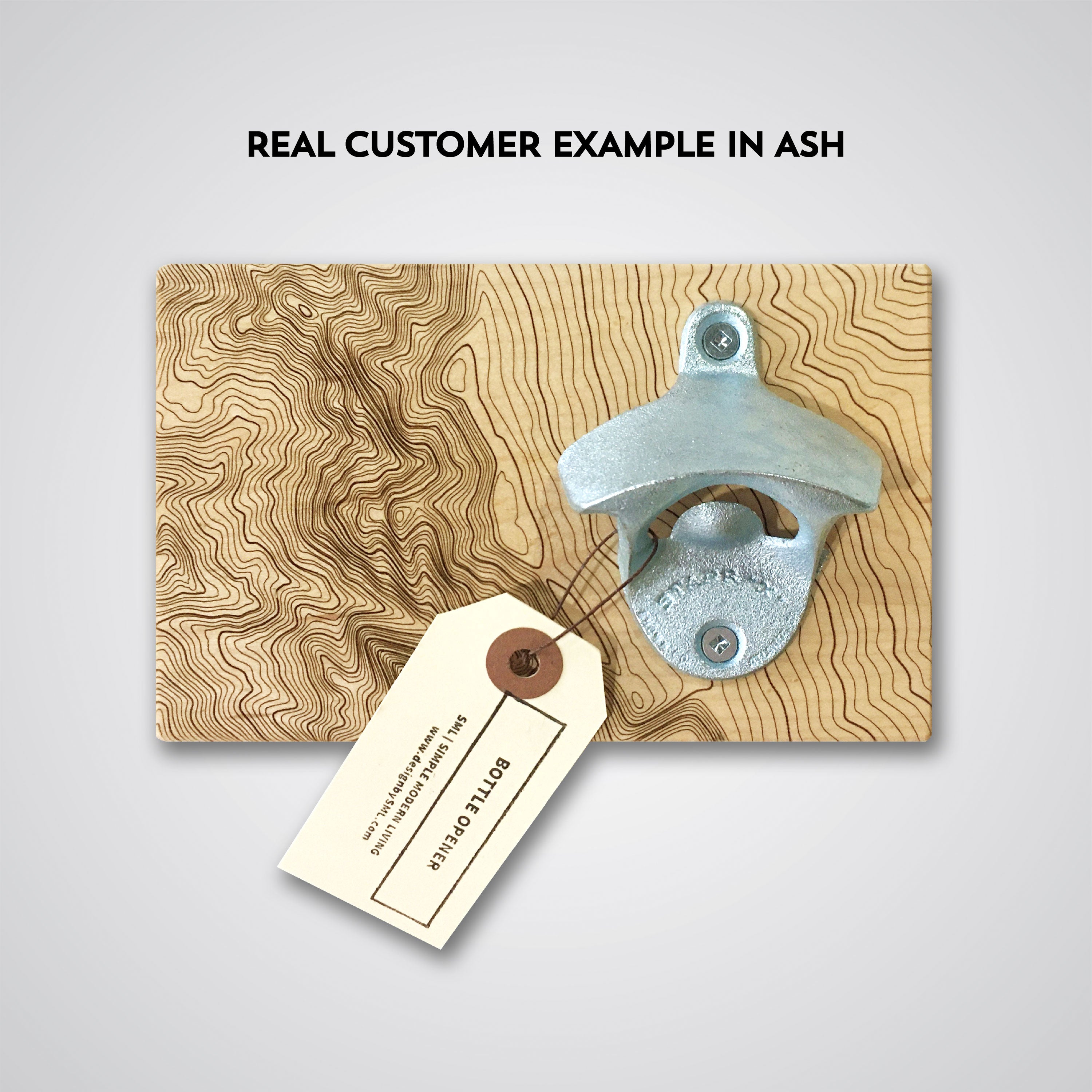 Custom Topography Bottle Opener
