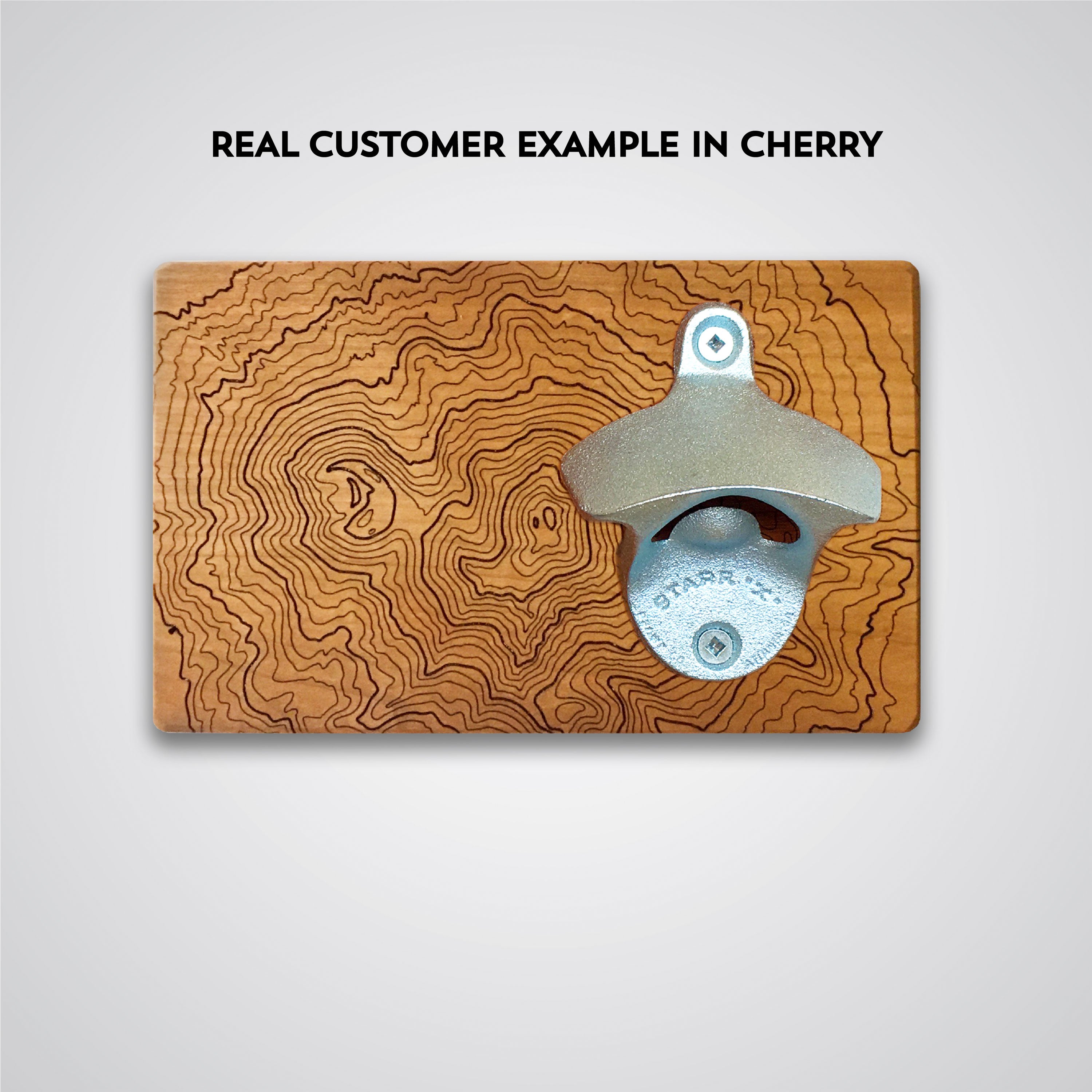 Custom Topography Bottle Opener