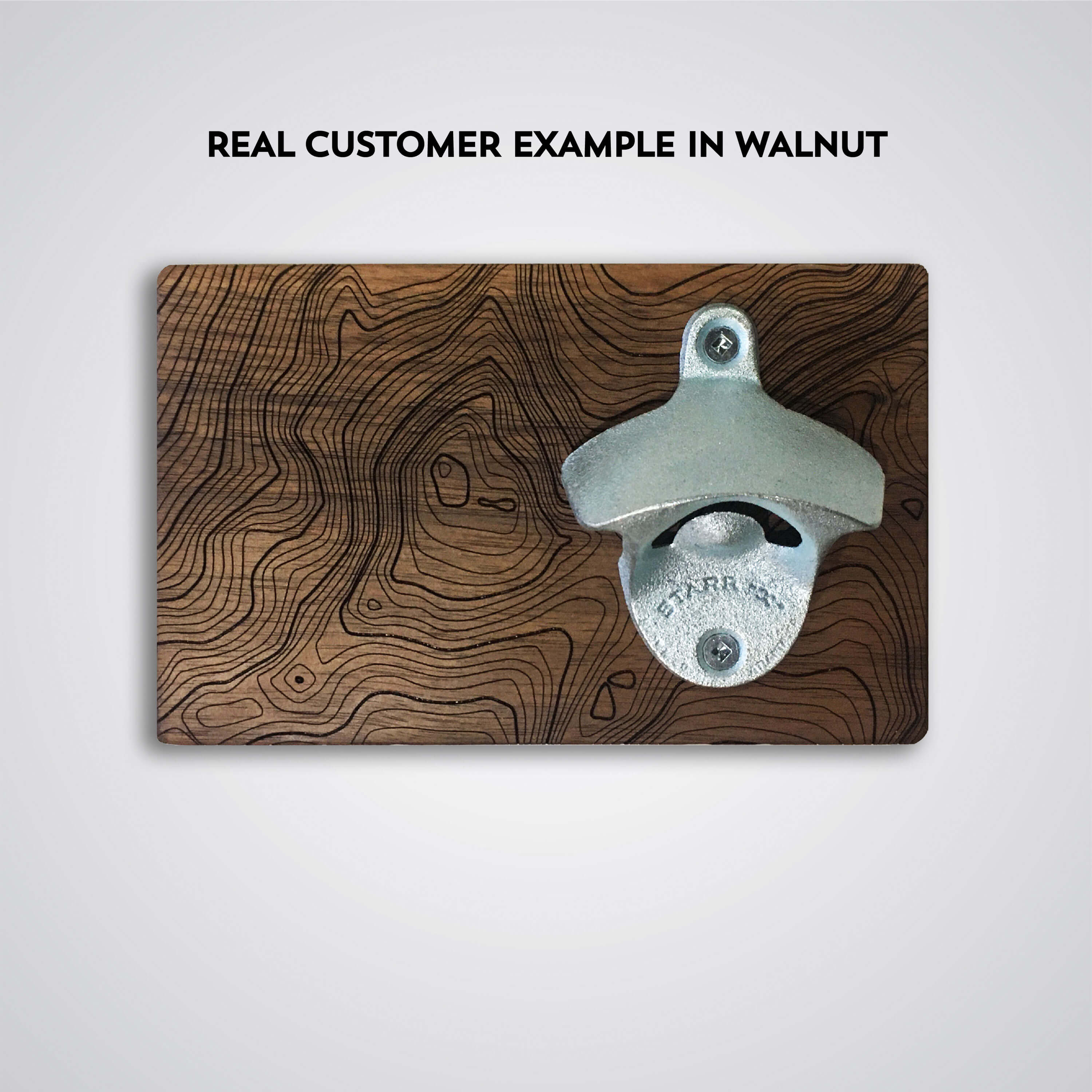 Custom Topography Bottle Opener