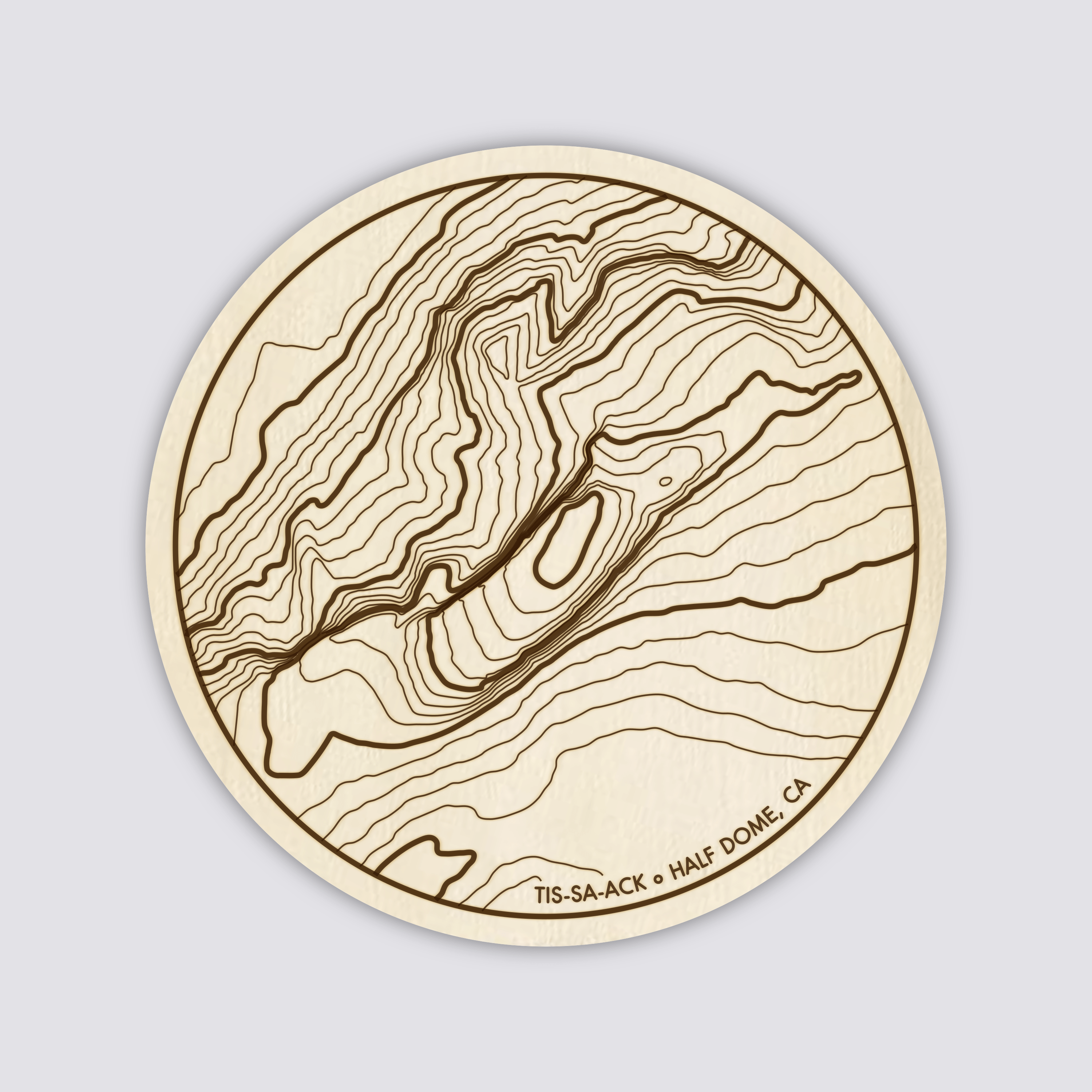 Yosemite Topography Coasters - Set of 4