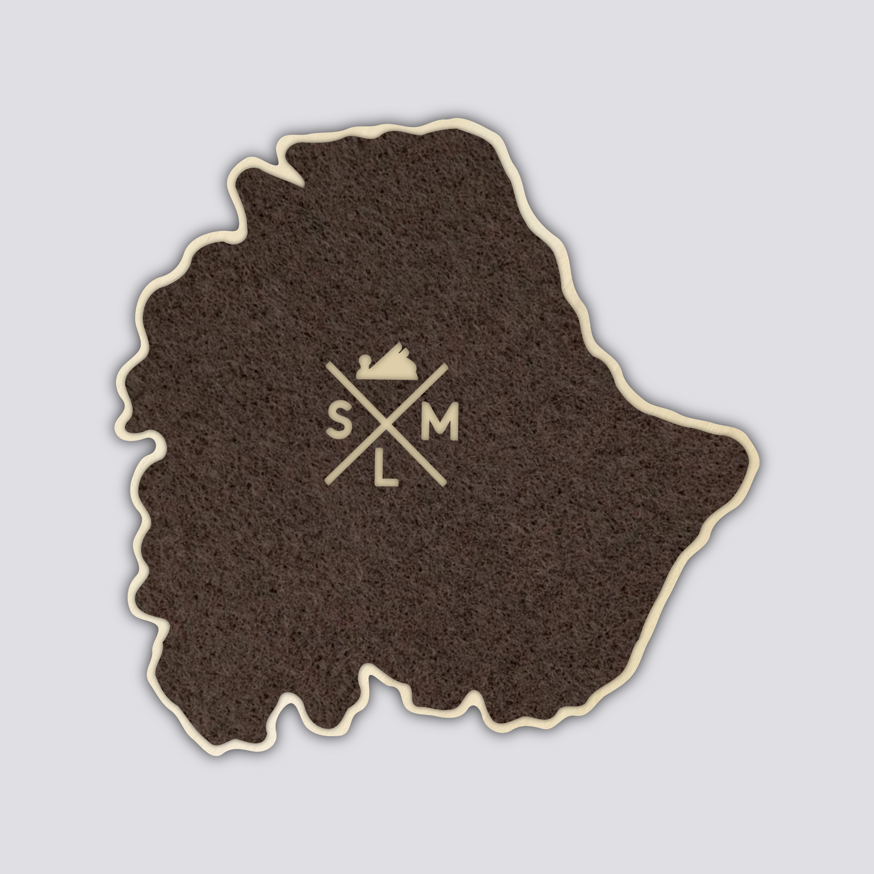 Mt Elbert Coaster | Wood Coaster Topography Map | Colorado Mountain Art