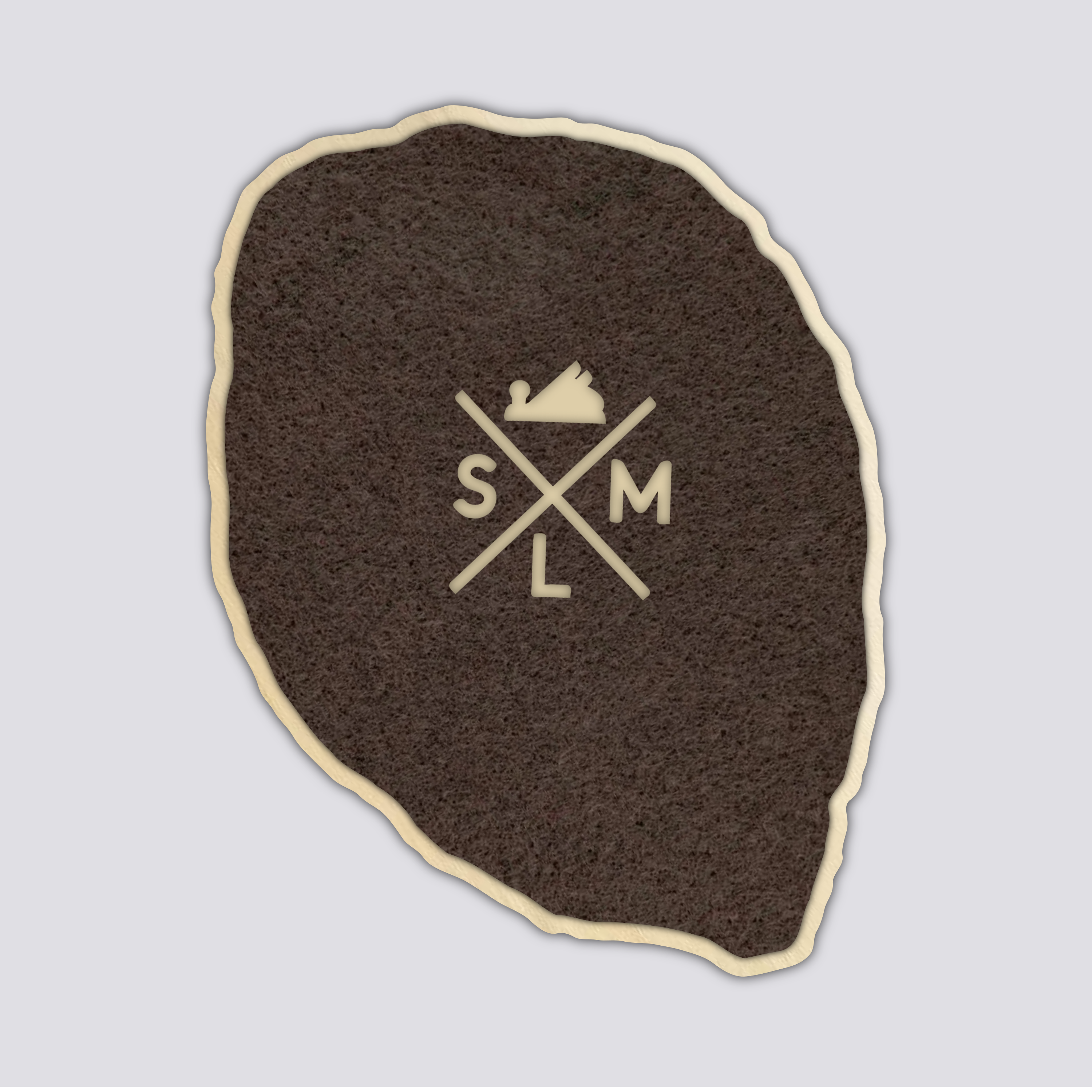 Mauna Loa Coaster Coaster | Wood Coaster Topography Map | Hawaiian Volcano