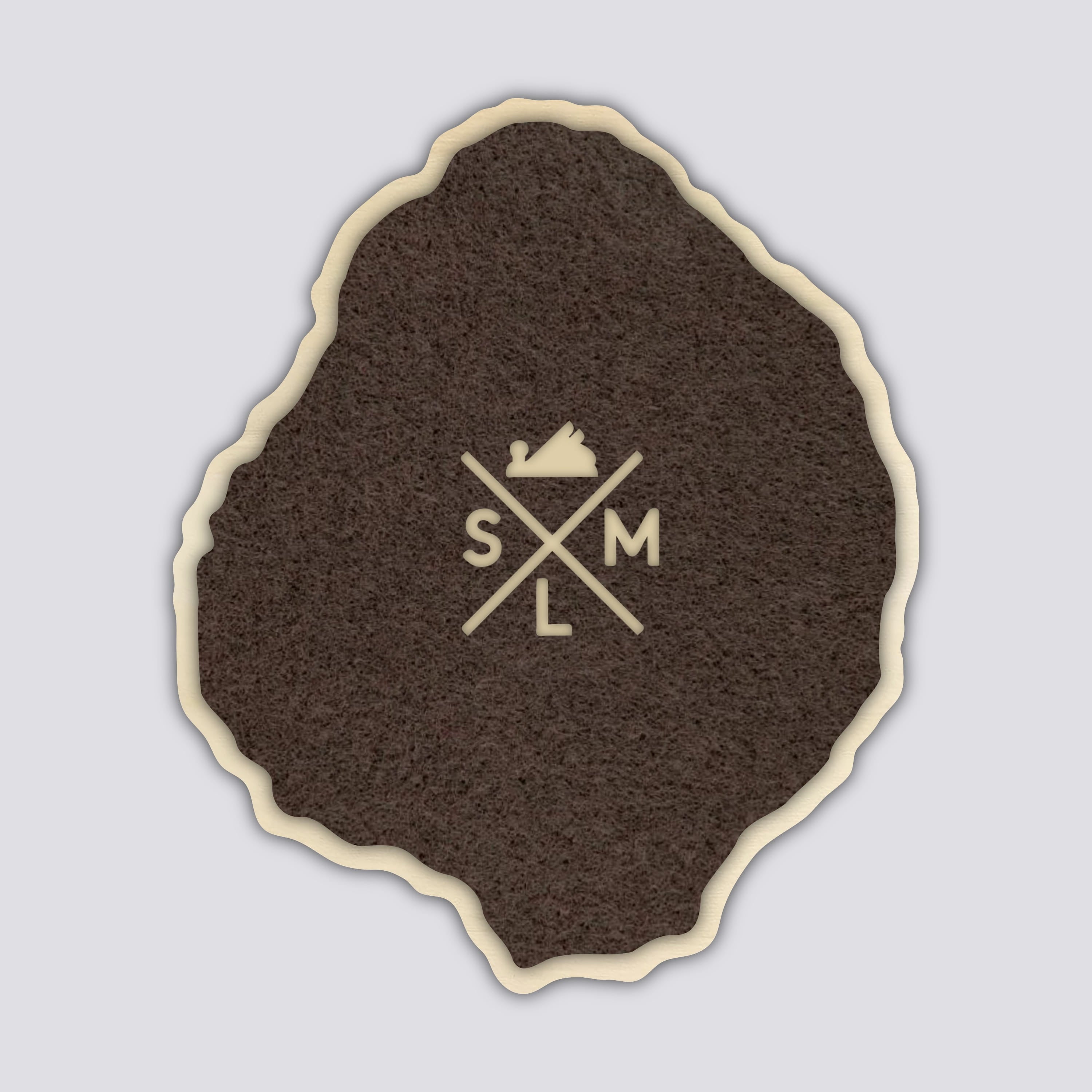 Mt Bachelor Coaster | Wood Coaster Topography Map | Oregon Mountain Art