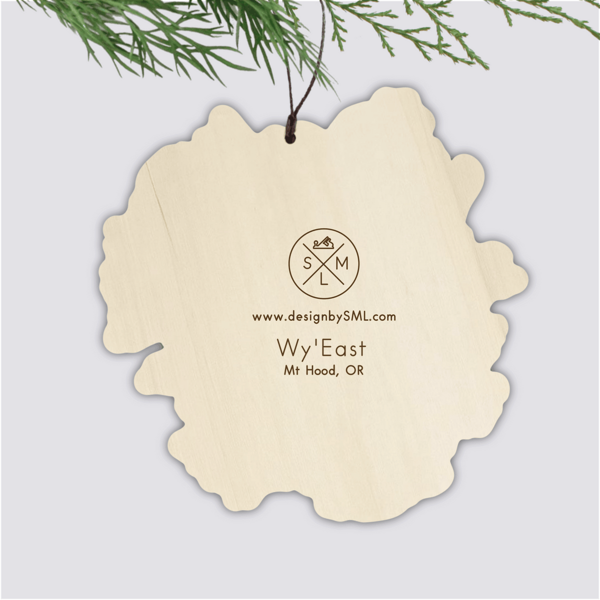 Mt Hood Topography Ornament
