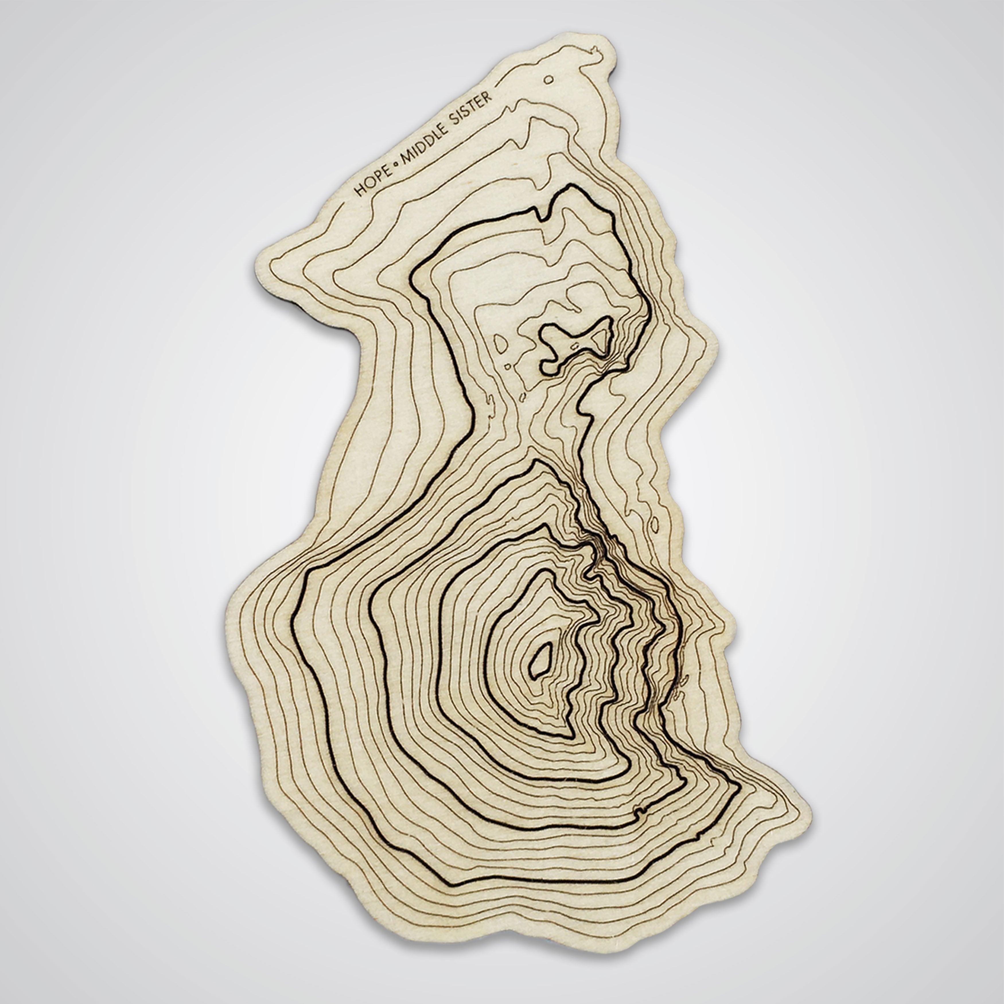 Middle Sister Topography Coaster - Single