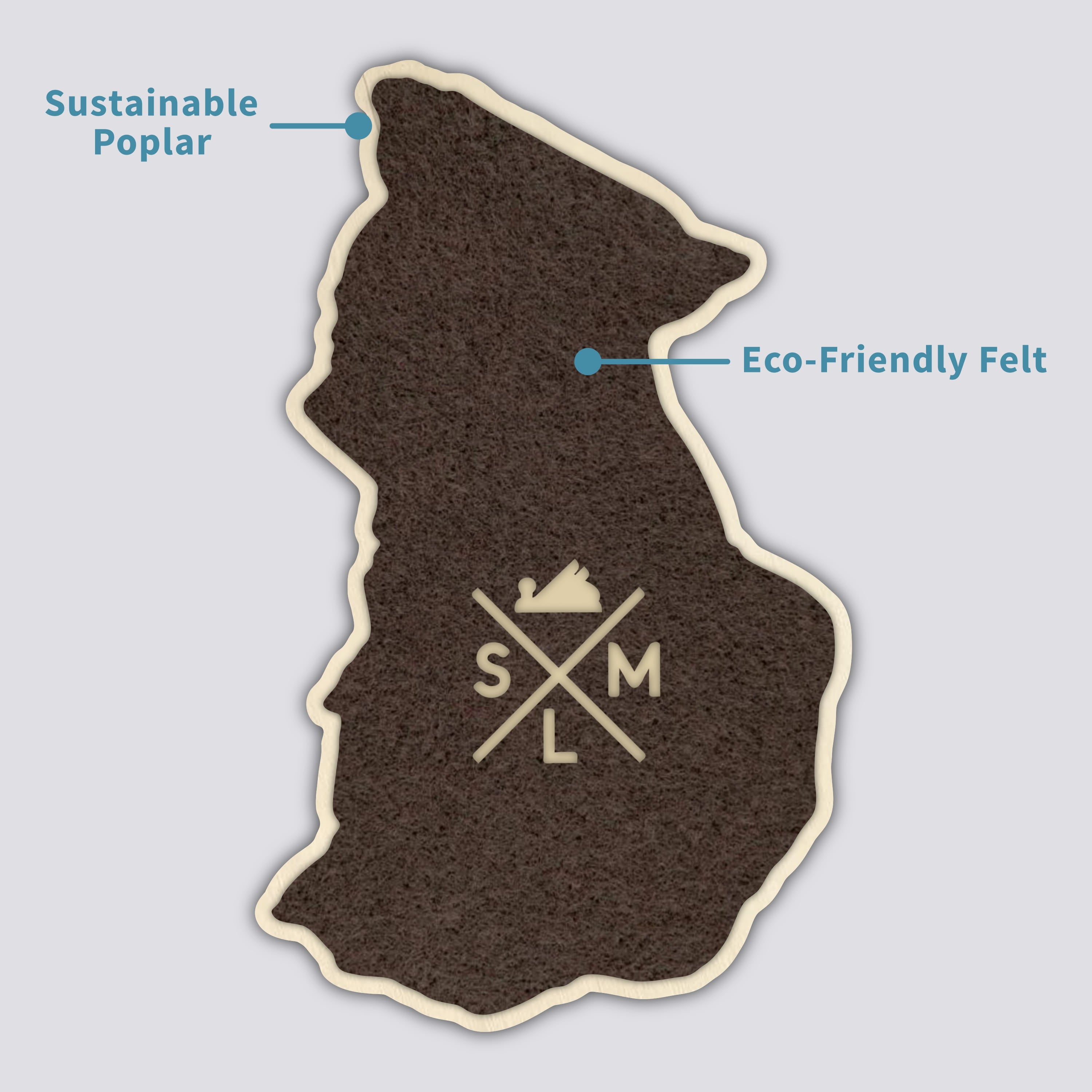 Middle Sister Coaster | Wood Coaster Topography Map | Three Sisters Oregon