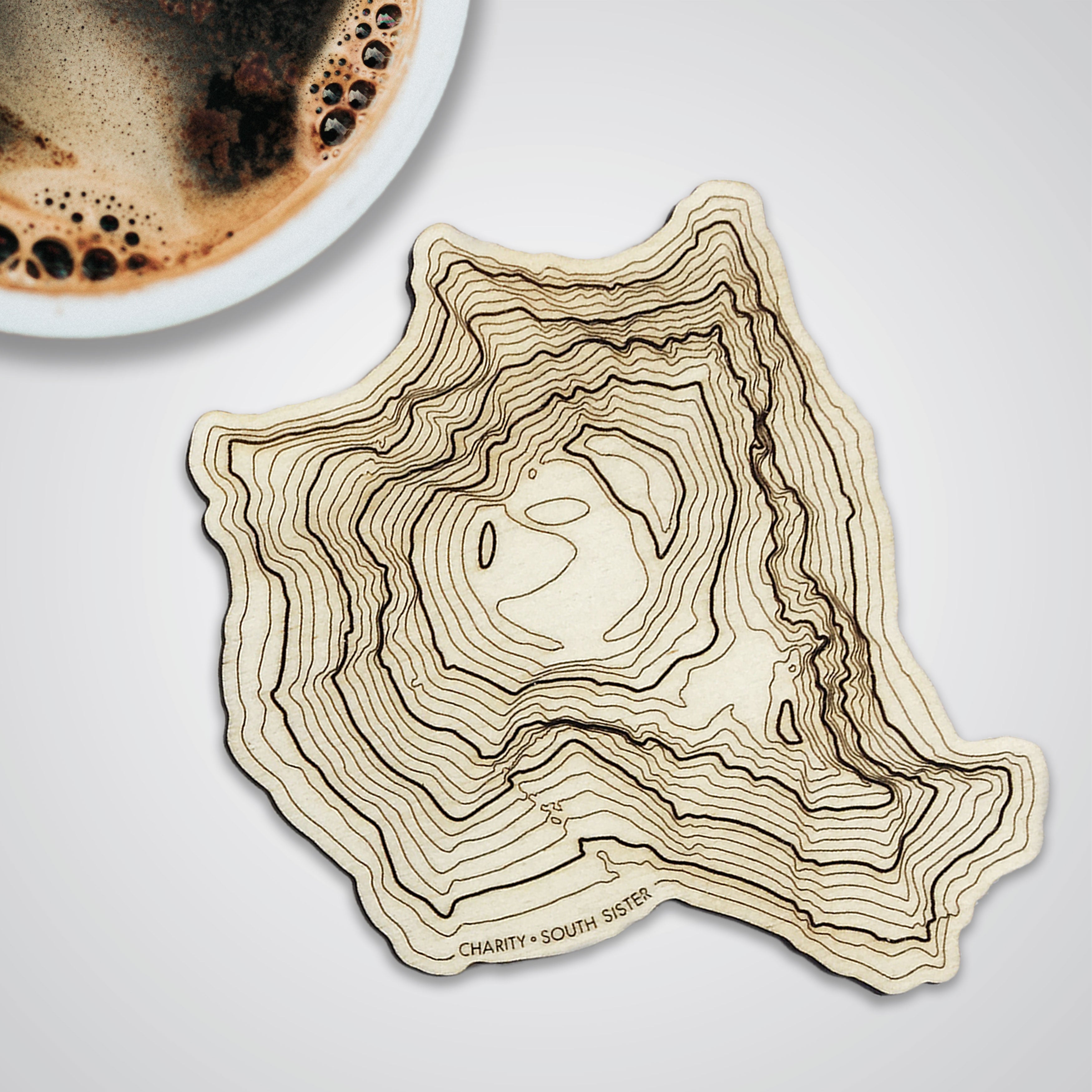 South Sister Topography Coaster - Single