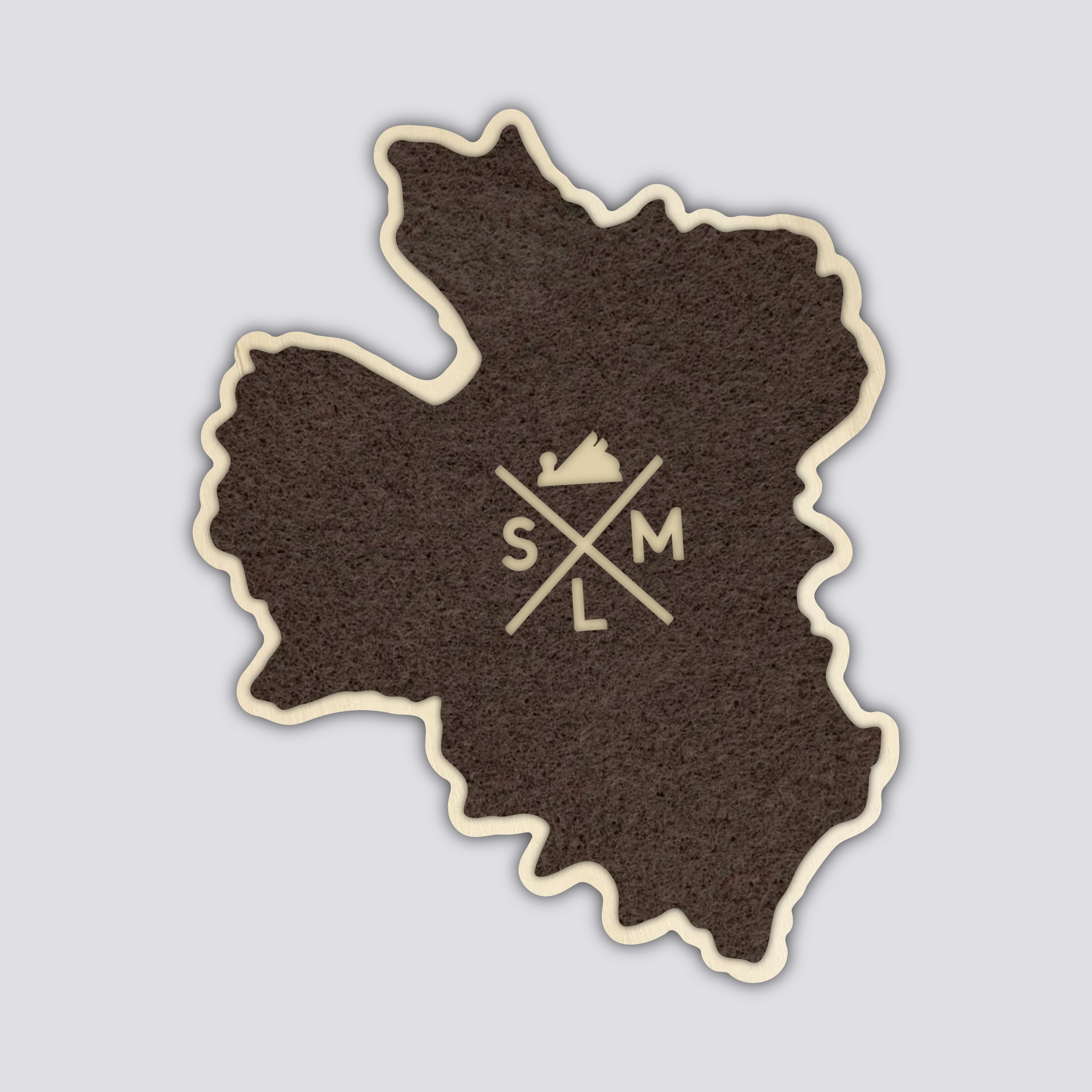 Three Fingered Jack Coaster | Wood Coaster Topography Map | Oregon Mountain