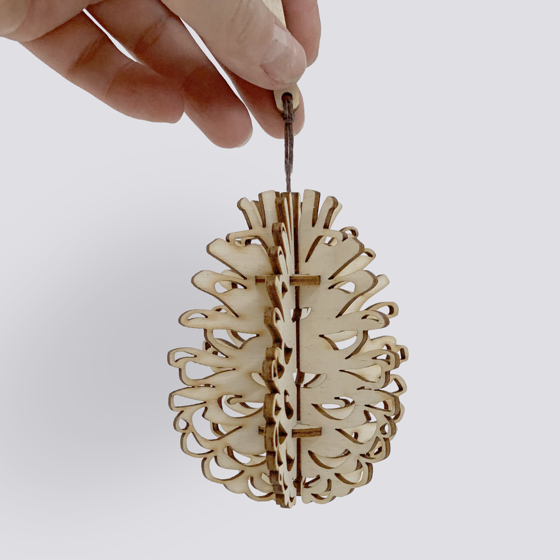 Pinecone Orb Ornament