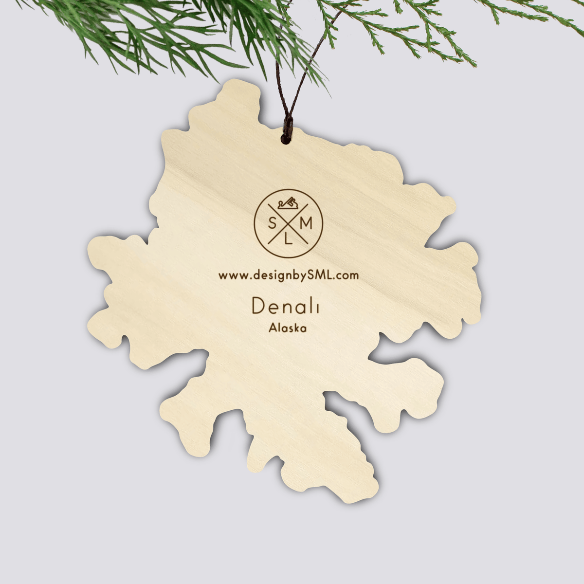 Denali Topography Ornament