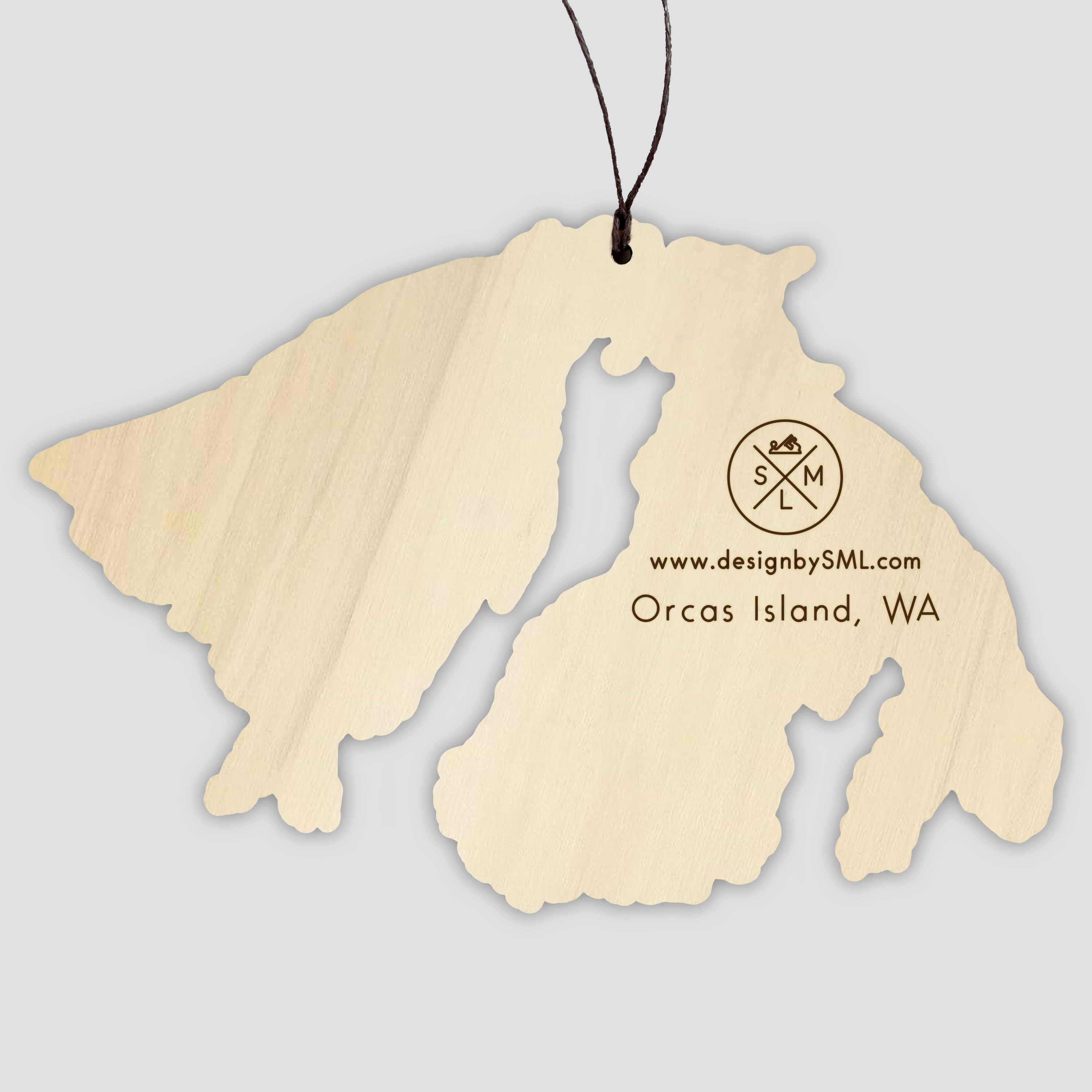 Orcas Island Topography Ornament