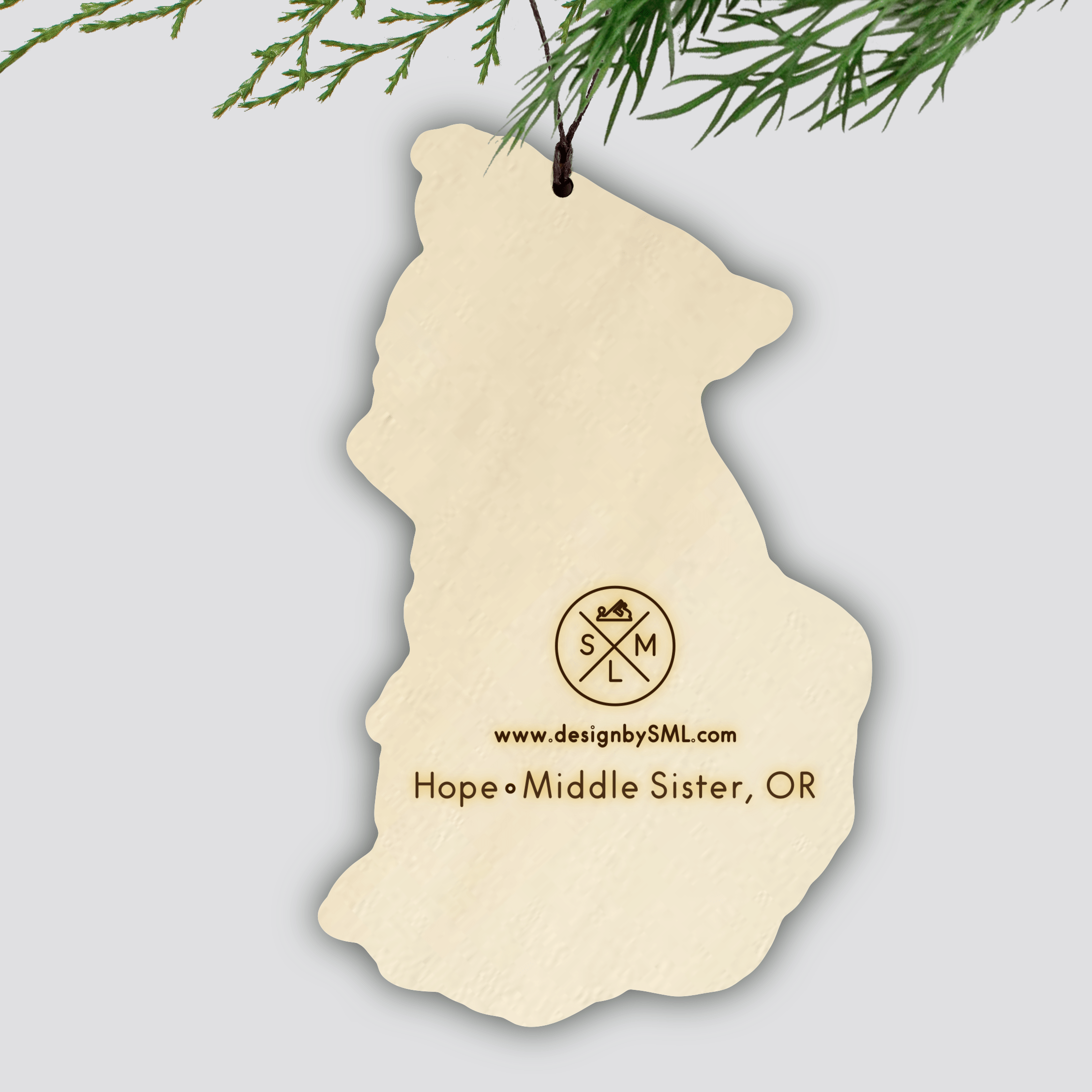 Middle Sister Topography Ornament