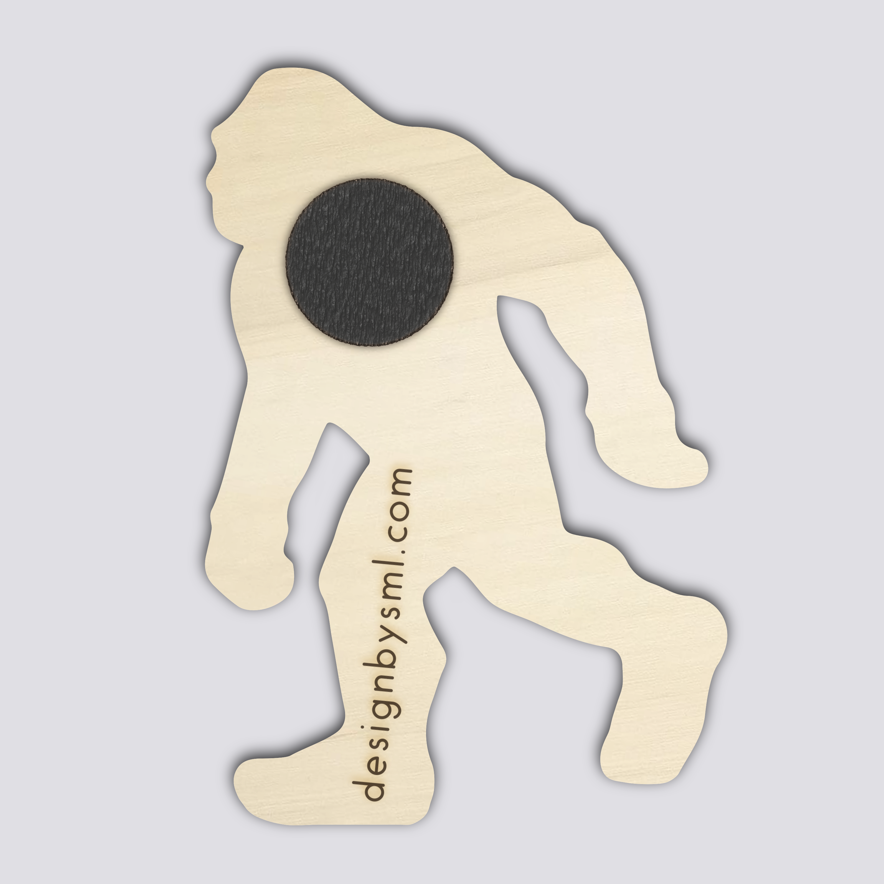 Little Sasquatch Magnet | Wood Magnet | Bigfoot Art