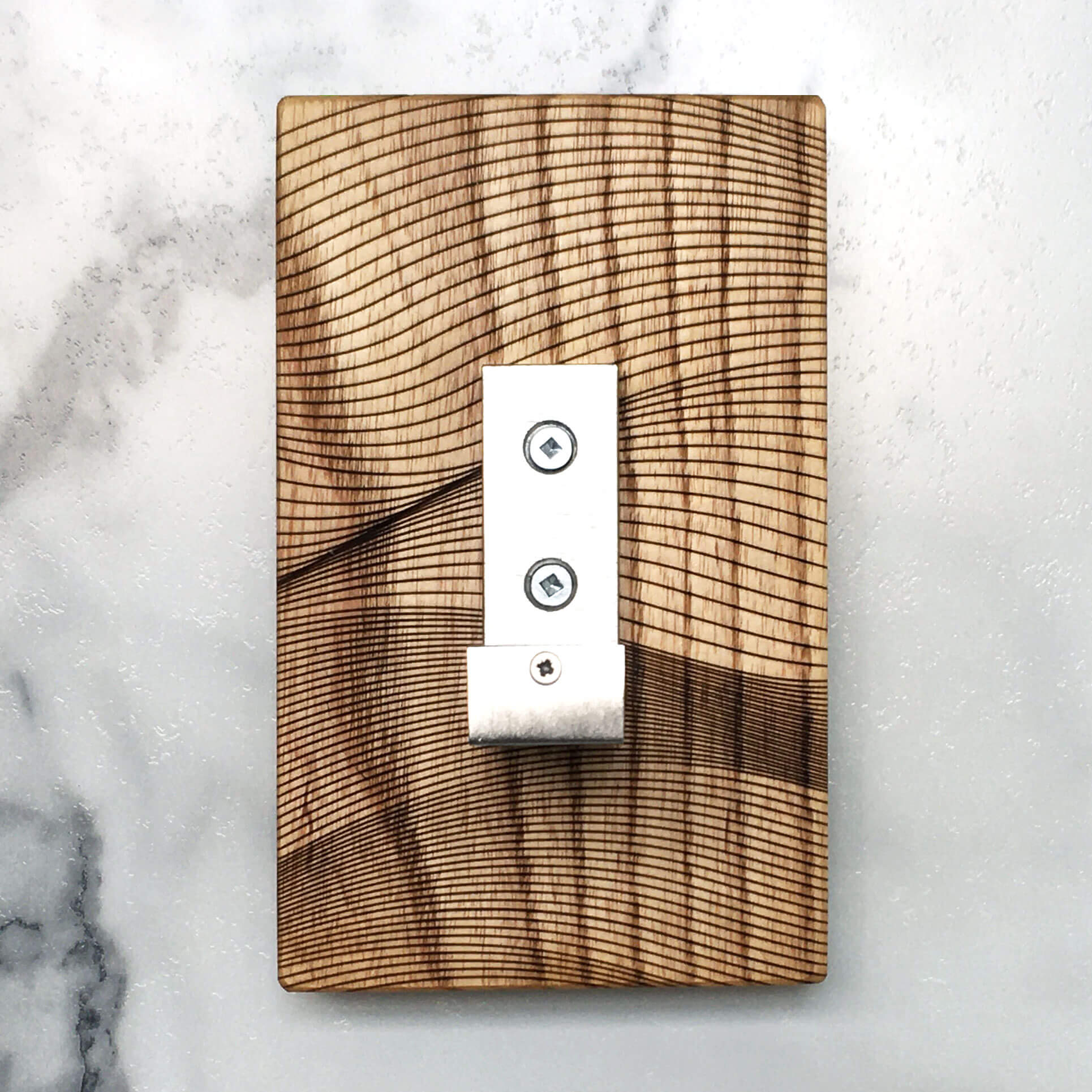 Waves Coat Hanger in Light Wood - 1 Hook