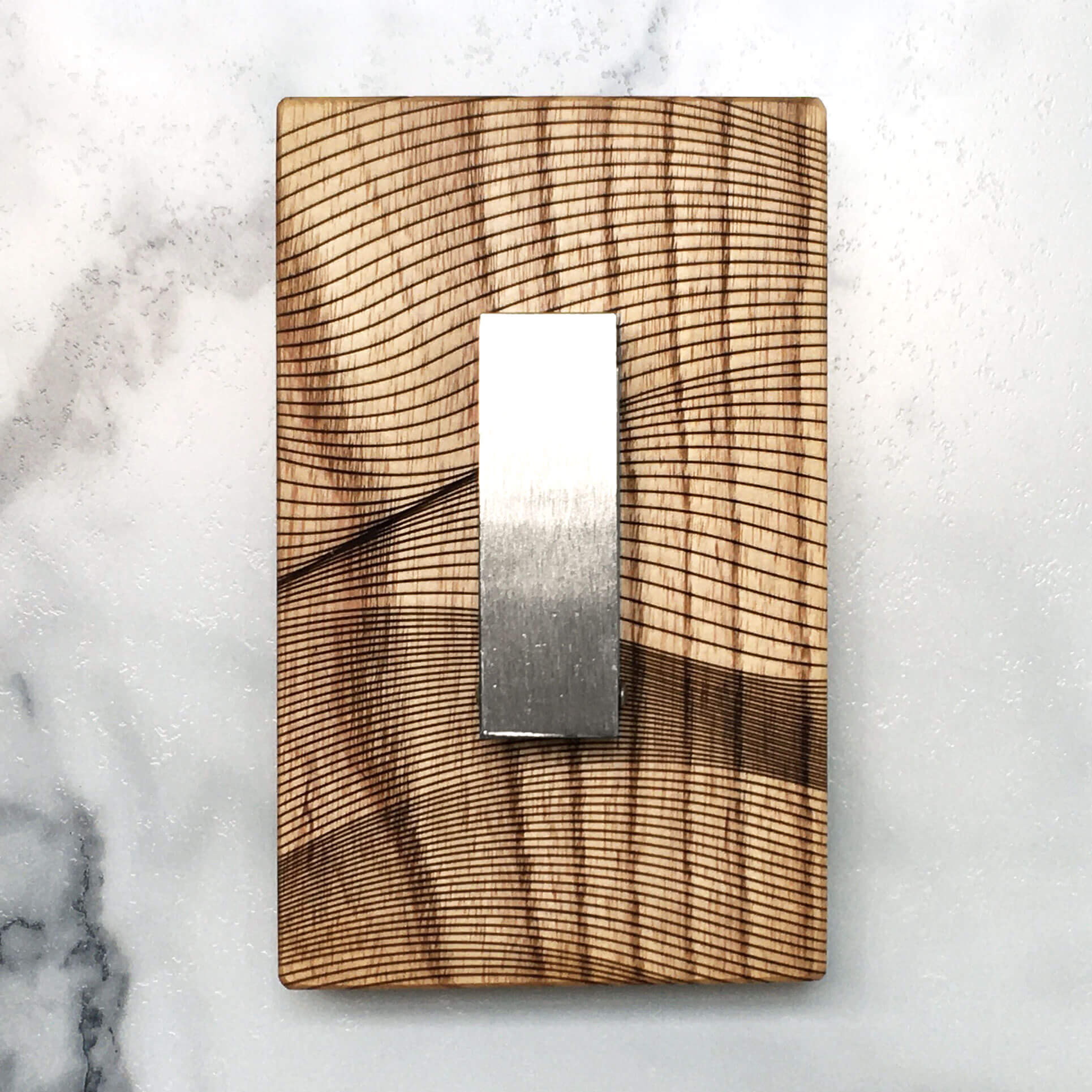 Waves Coat Hanger in Light Wood - 1 Hook