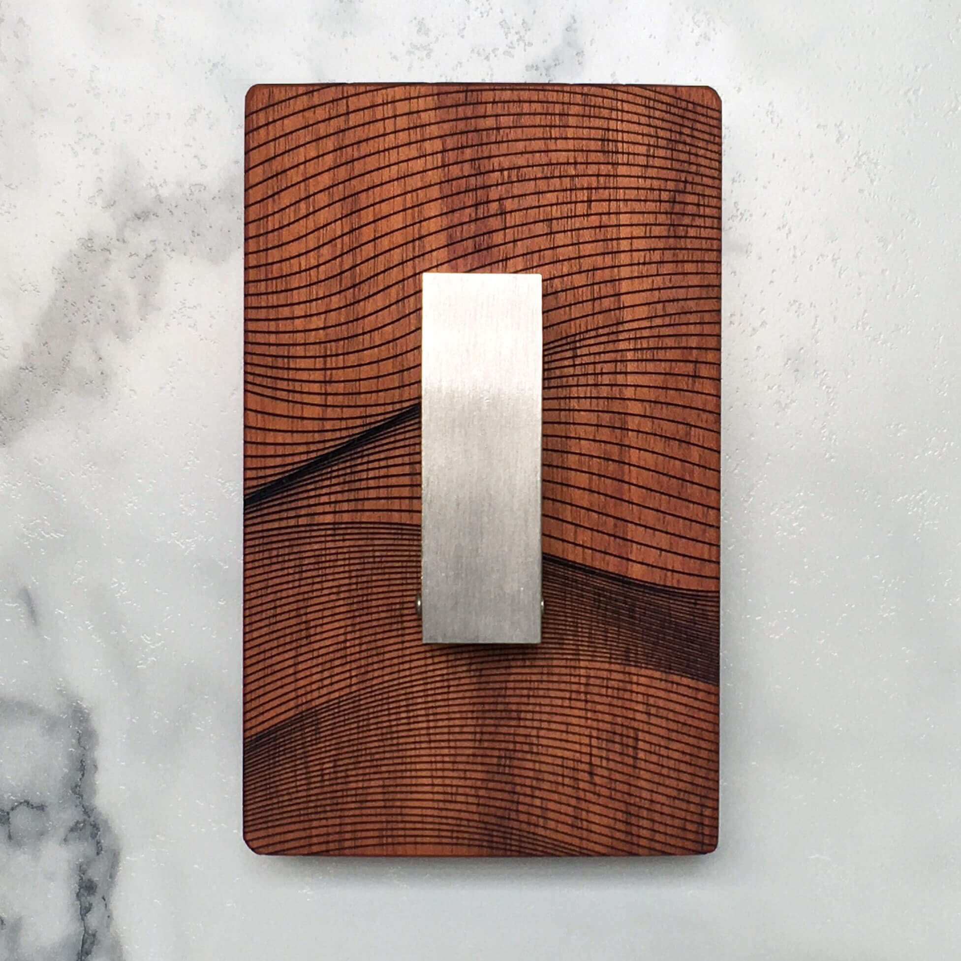 Waves Coat Hanger in Cherry Wood - 1 Hook