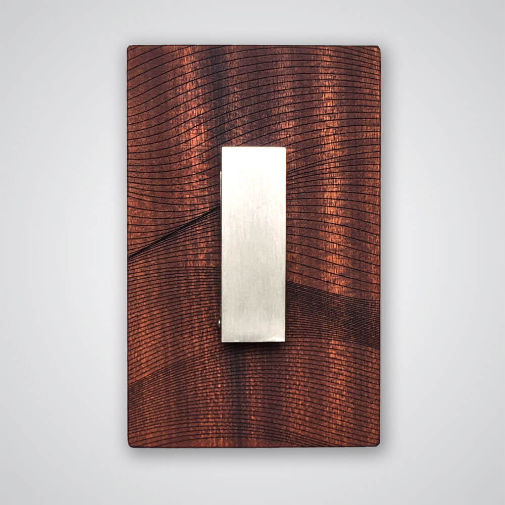 Waves Coat Hanger in Cherry Wood - 1 Hook