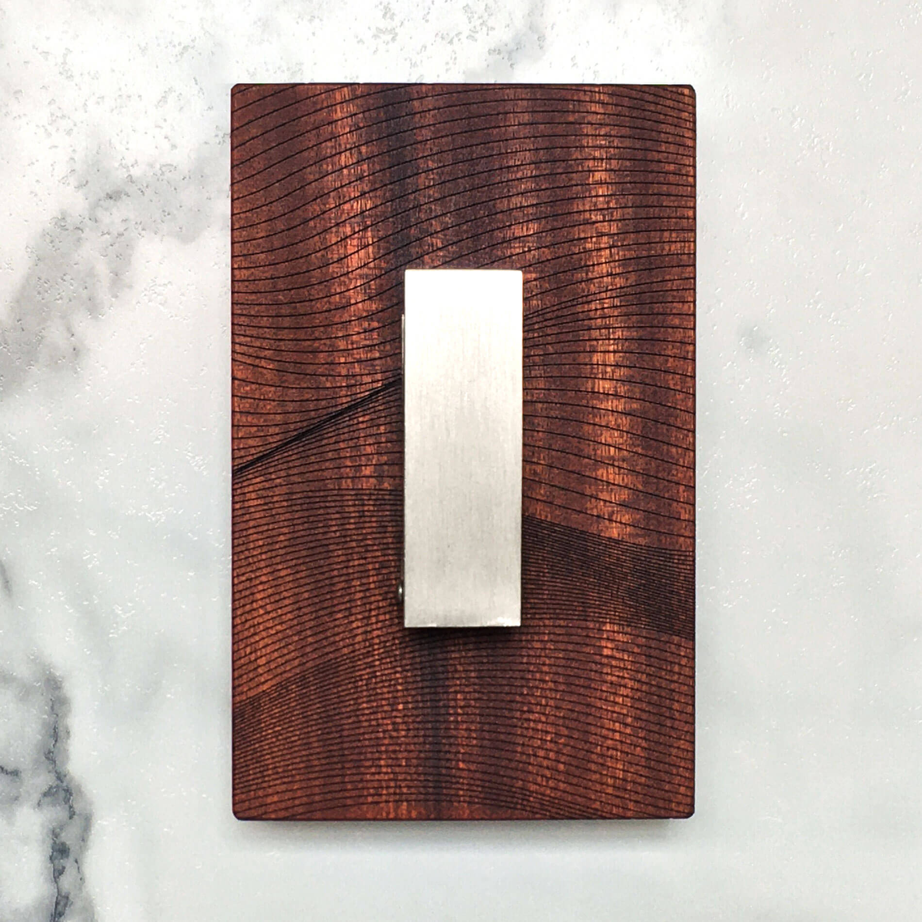 Waves Coat Hanger in Cherry Wood - 1 Hook