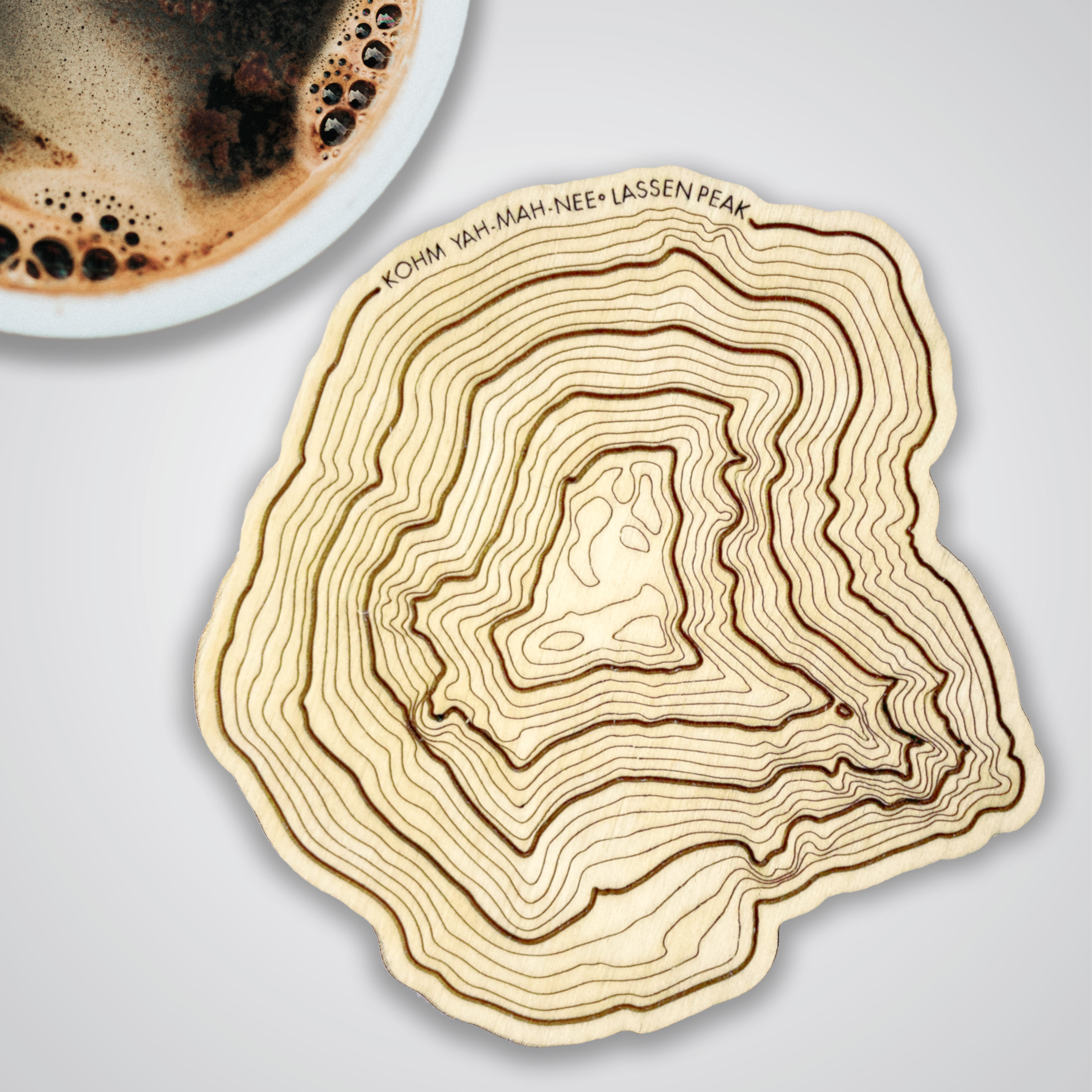 Lassen Peak Topography Coaster - Single