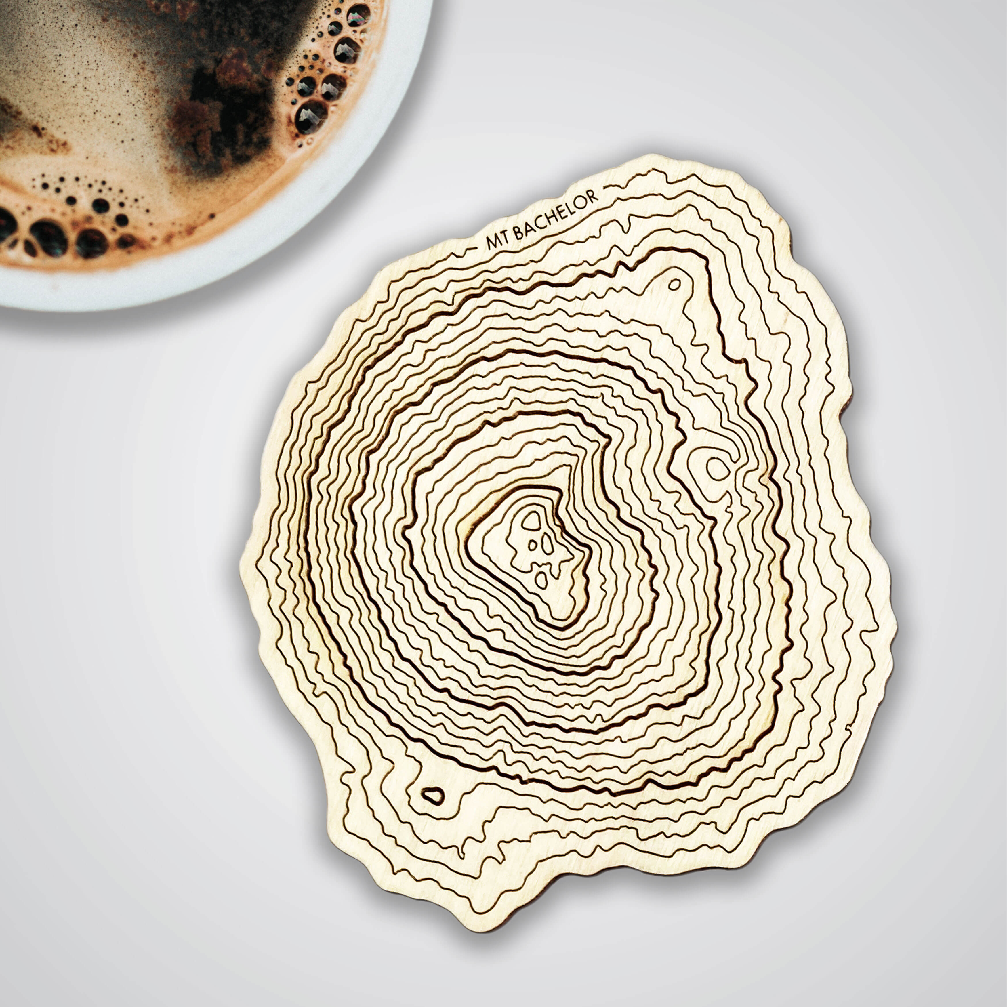 Mt Bachelor Topography Coaster - Single