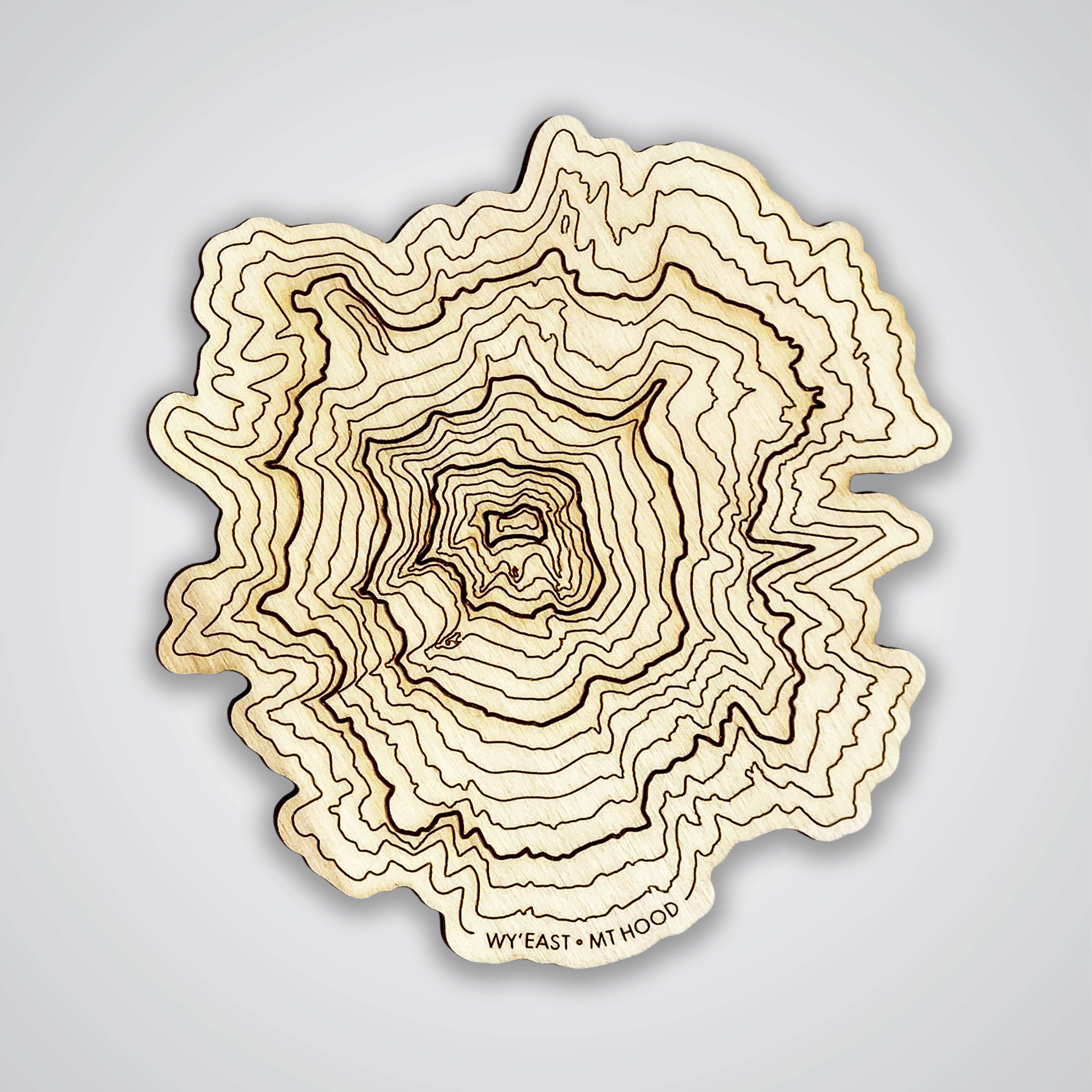 Mt Hood Topography Coaster - Single