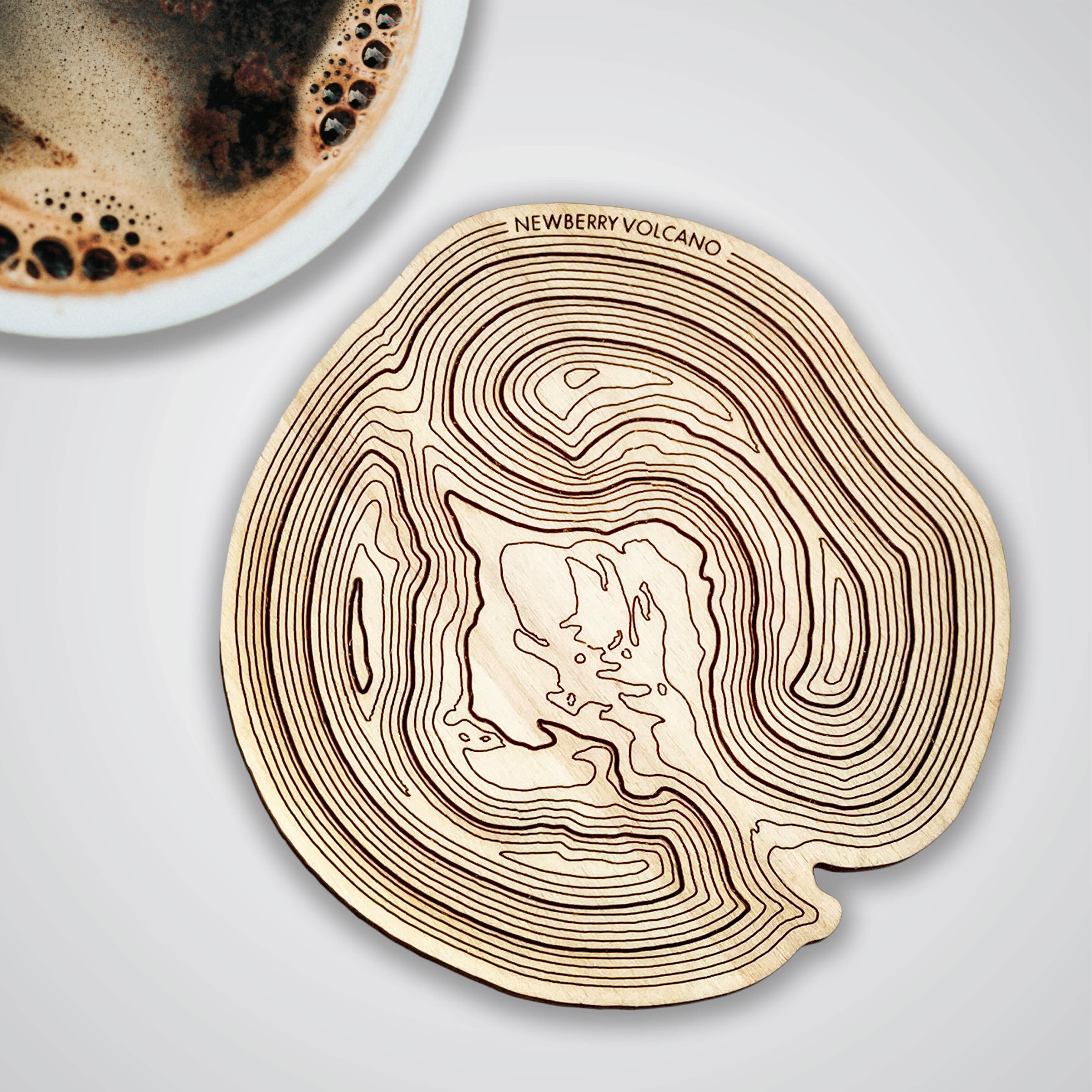 Newberry Volcano Topography Coaster - Single