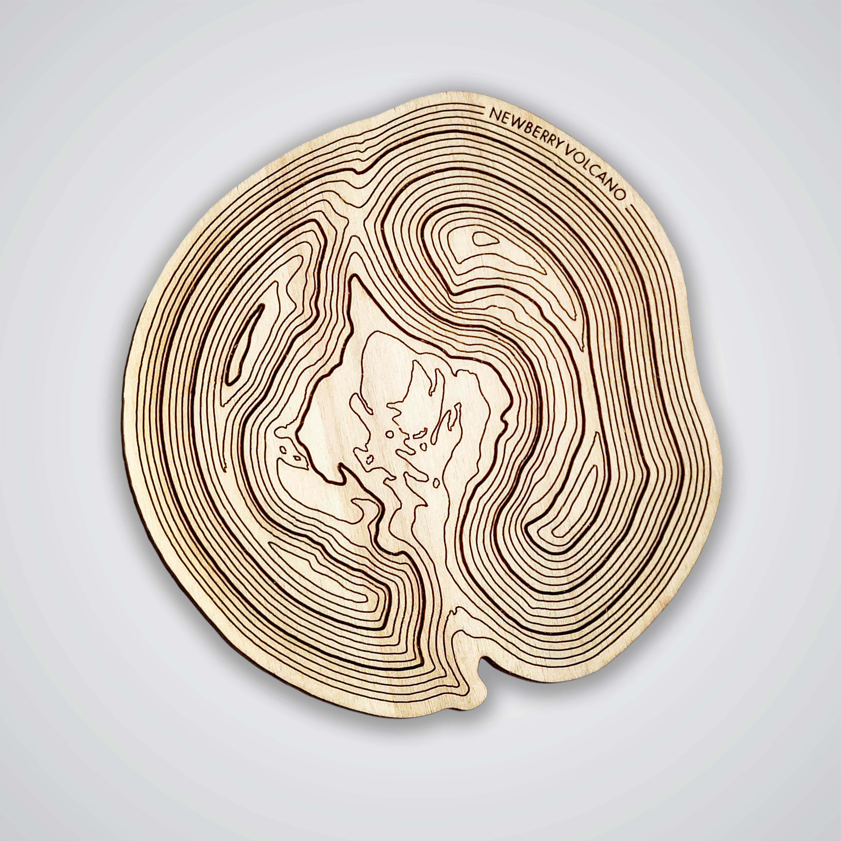 Newberry Volcano Topography Coaster - Single